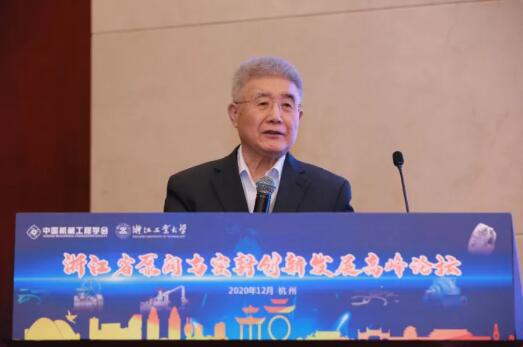 中国工程院院士、清华大学教授王玉明作大会主旨报告