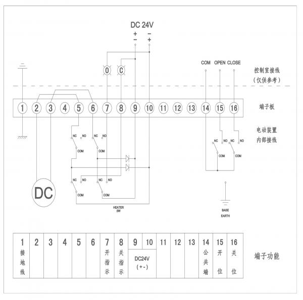 DC24V防爆开关型接线图