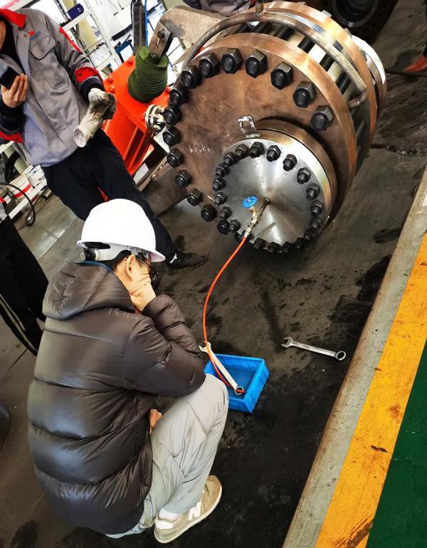 替科斯大口径盘阀高温高压工况模拟测试顺利通过业主及设计单位验收