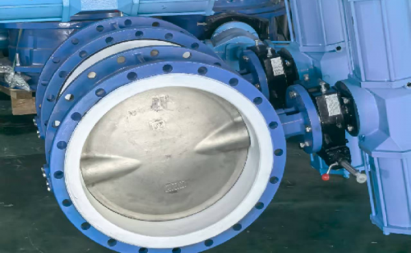 批量交付！上海禹轩 D641F-DN400 气动蝶阀为安庆化工企业设备添力