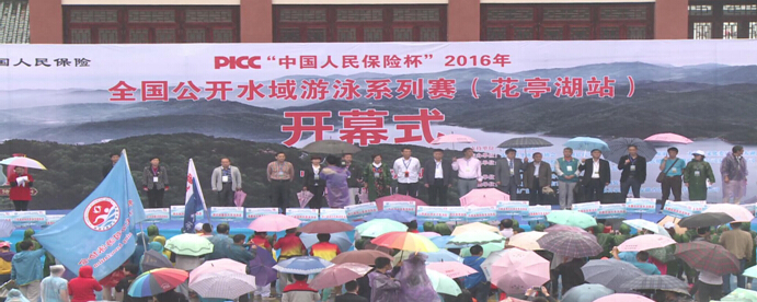 2016全国公开水域游泳系列赛花亭湖站举行
